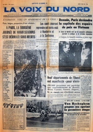 La voix du Nord du9 mai 1968