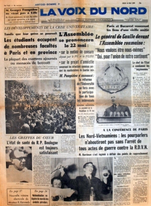 La voix du Nord du 16 mai 1968