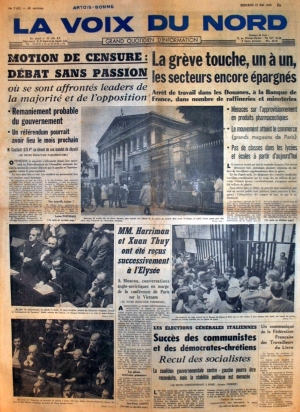 La voix du Nord du 22 mai 1968